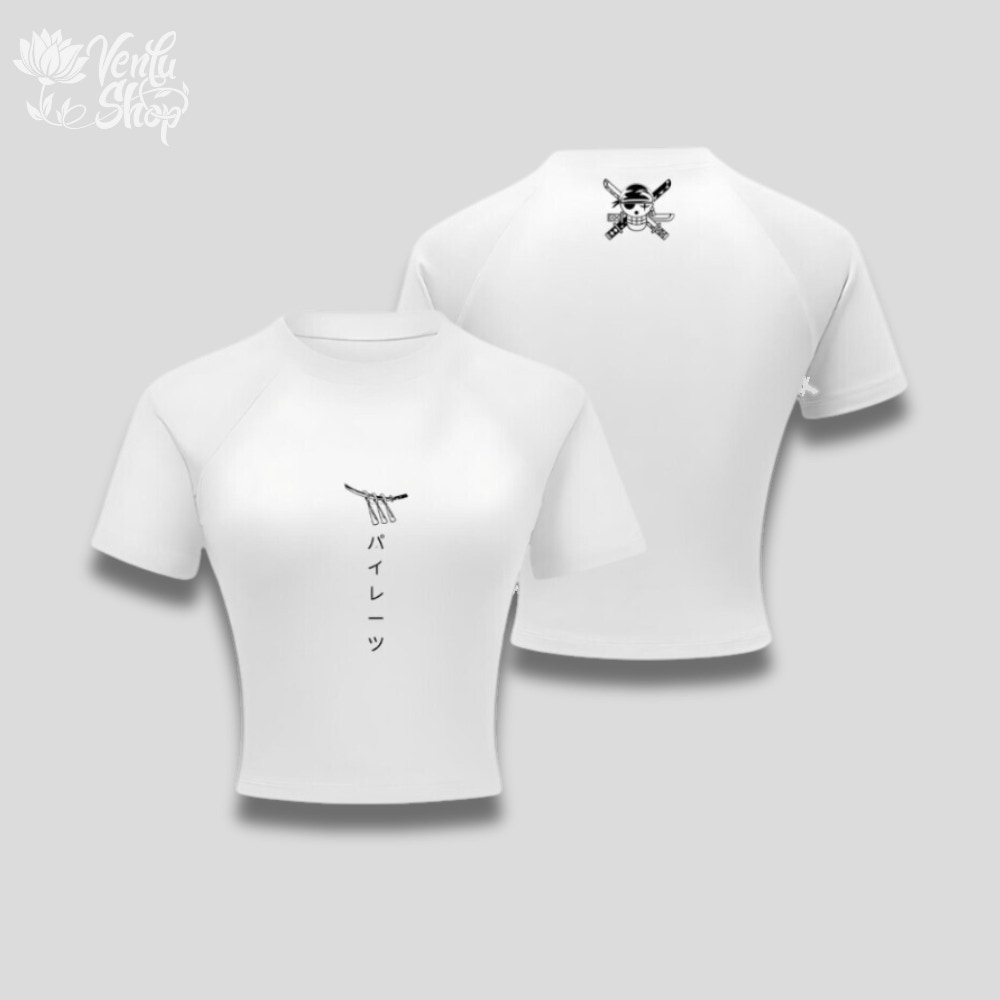 Zoro Cropped Compression — VenluShop anime gymwear