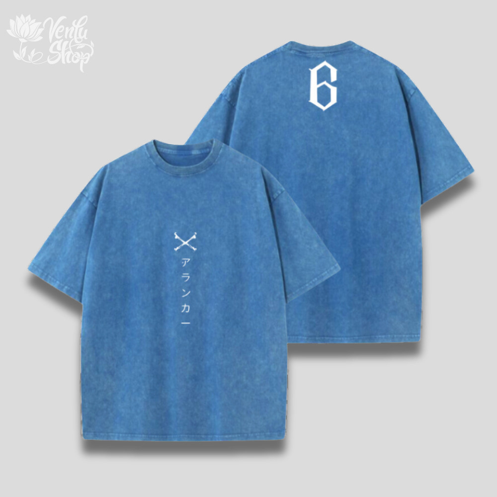Grimmjow Washed Shirt — VenluShop anime gymwear