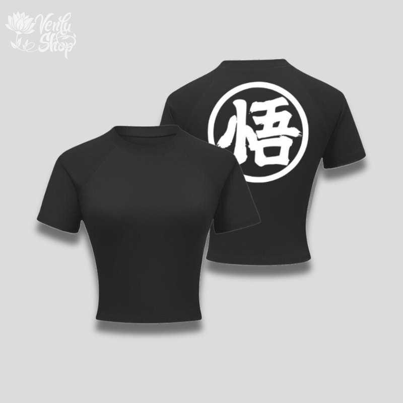 Goku Cropped Compressieshirt