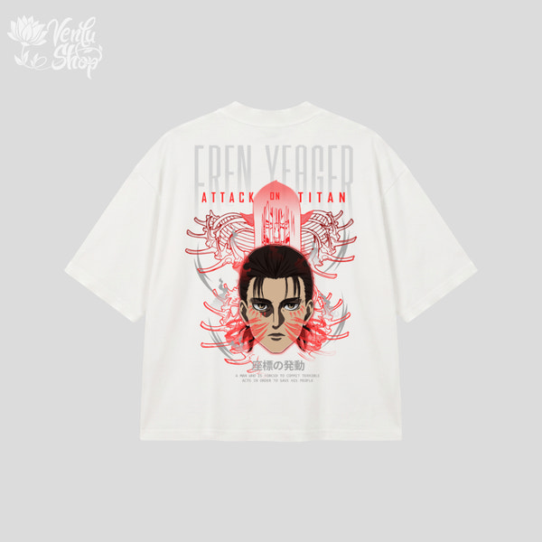 Eren Prime | Oversized Shirt - White - back