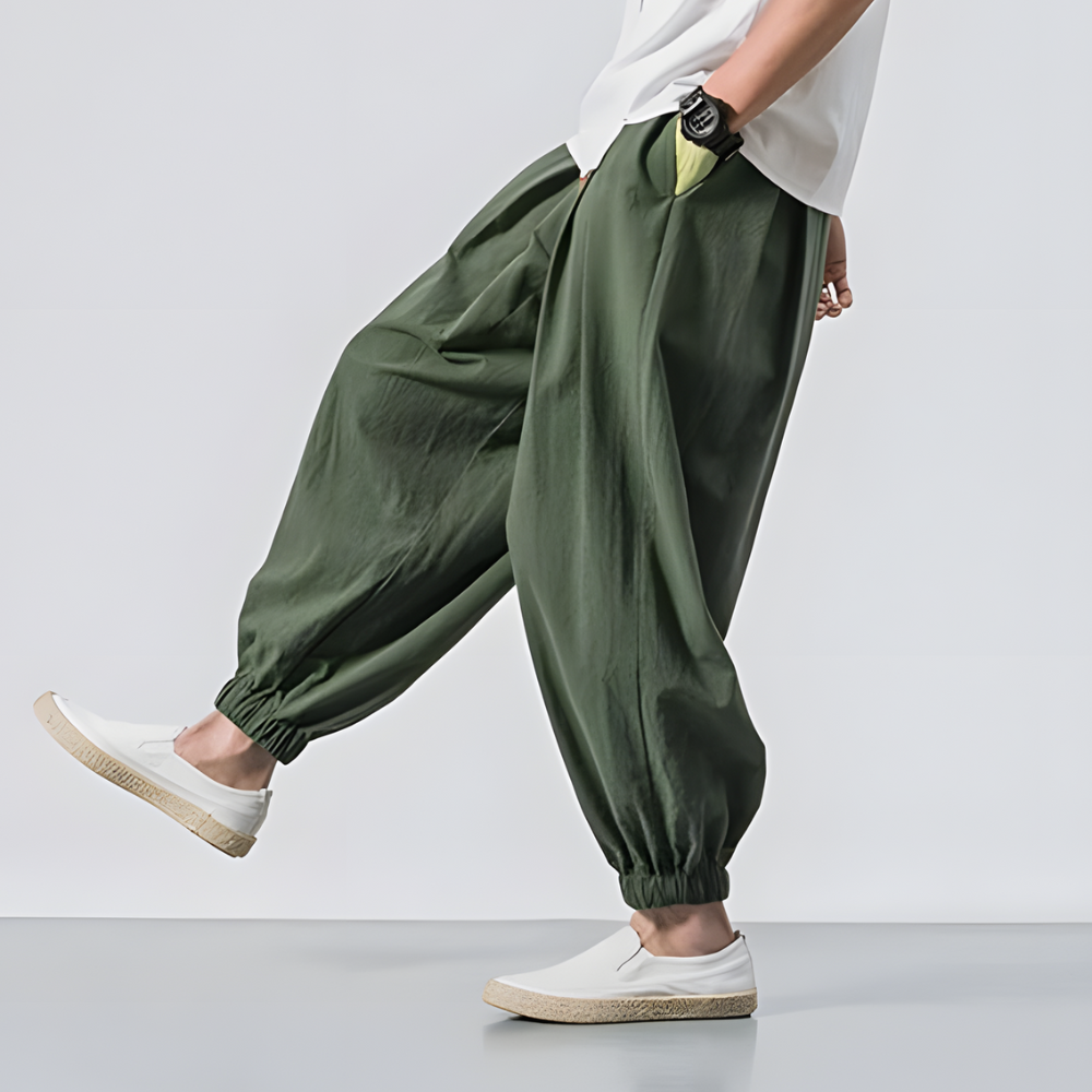 Green Baggy Pants