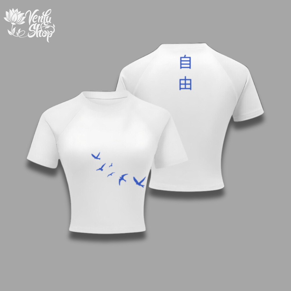 Eren Cropped Compression — VenluShop anime gymwear