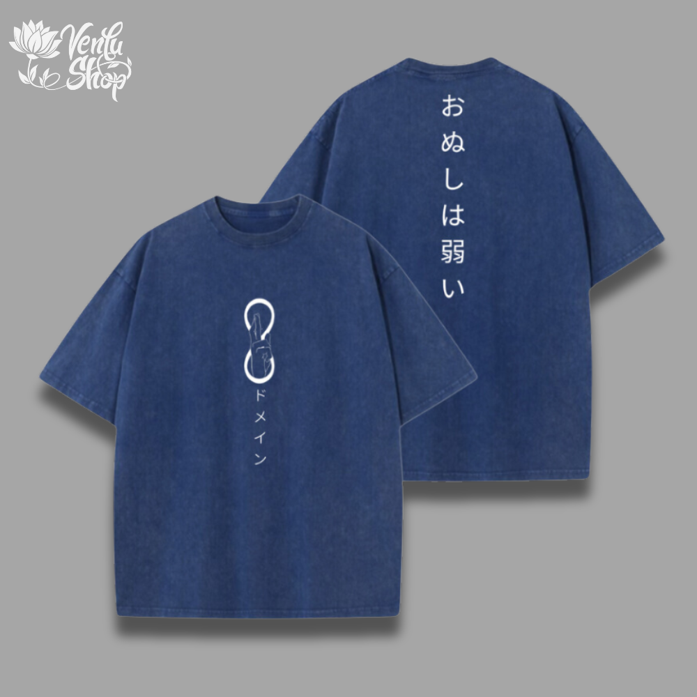 Gojo Washed Shirt — VenluShop anime gymwear