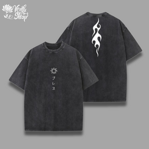 Tanjiro Washed Shirt — VenluShop anime gymwear