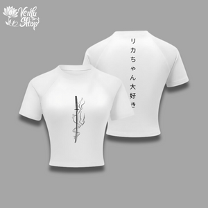 Yuta Cropped Compression Shirt
