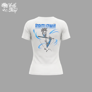 Boruto Prime | Women's Compression Shirt - White - back