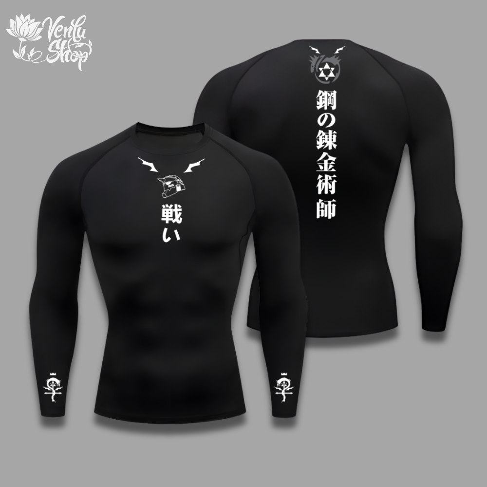 Edward Elric Crompression Shirt — VenluShop anime gymwear