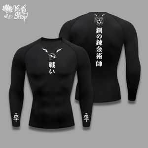 Edward Elric Crompression Shirt — VenluShop anime gymwear