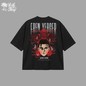 Eren Prime | Oversized Shirt - Black - back