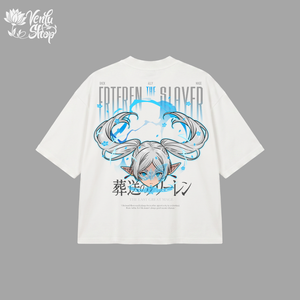 Frieren Prime | Oversized Shirt - Black - back