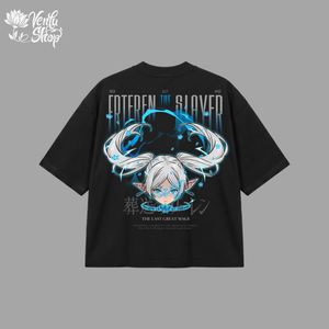 Frieren Prime | Oversized Shirt - White - back