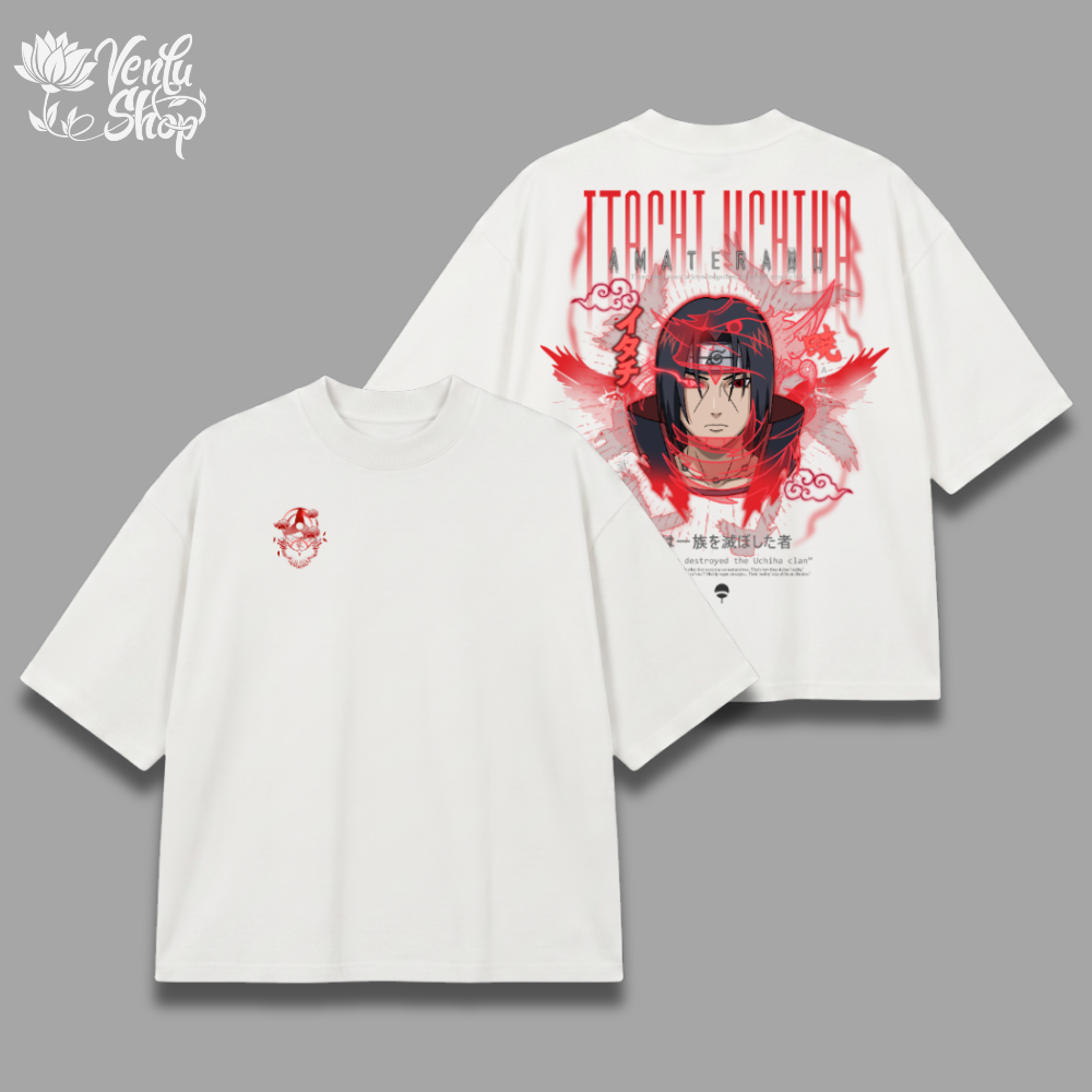 Itachi Prime | Oversized Shirt - White - cover