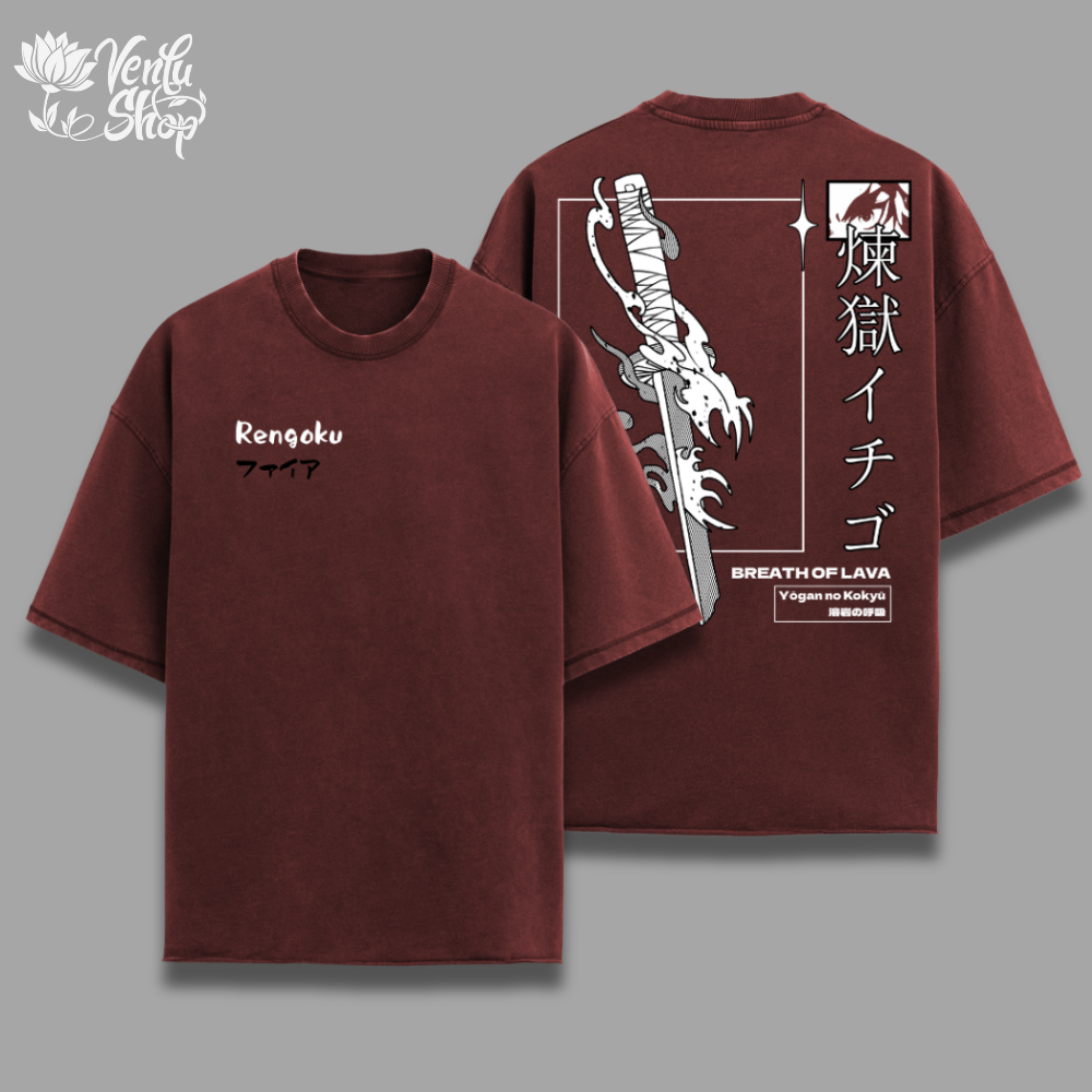 Rengoku Oversized Shirt — VenluShop anime gymwear