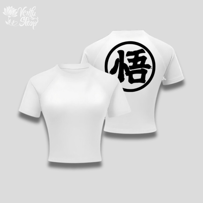 Goku Cropped Compressieshirt