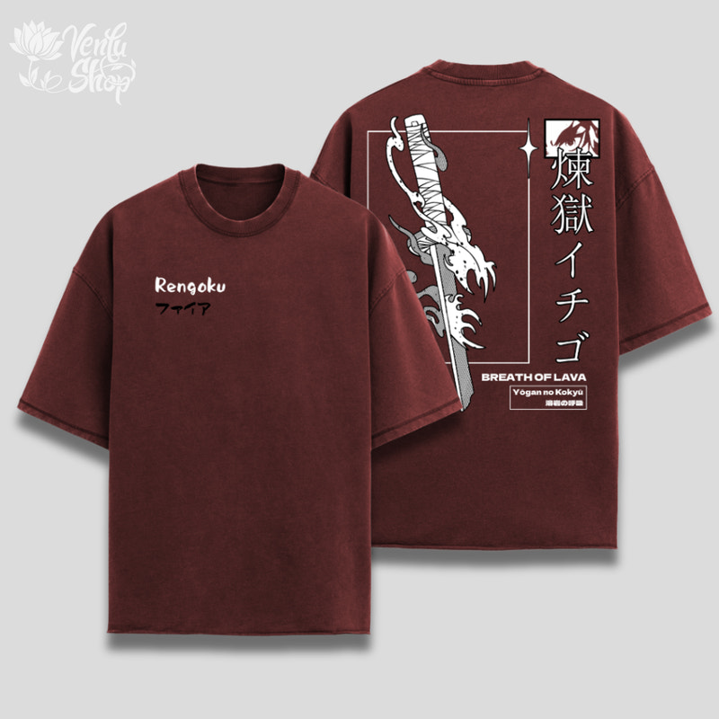 Maglietta oversize di Rengoku