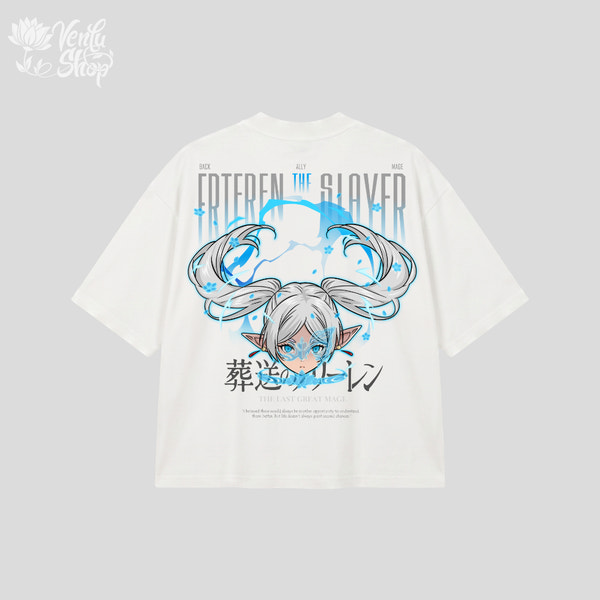 Frieren Prime | Oversized Shirt - Black - back